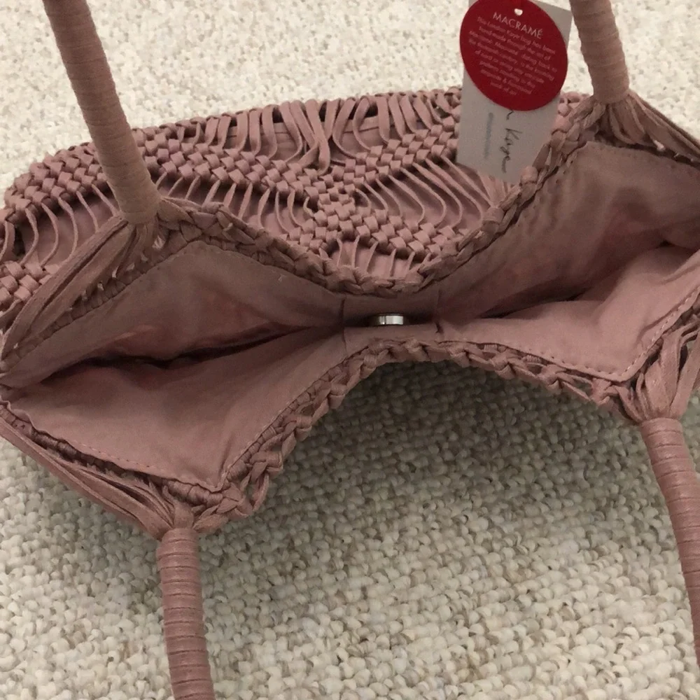 London Kaye Dusty Rose Hobo Bag - Picture 4 of 10
